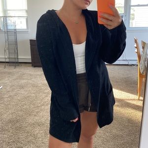 Hooded cardigan